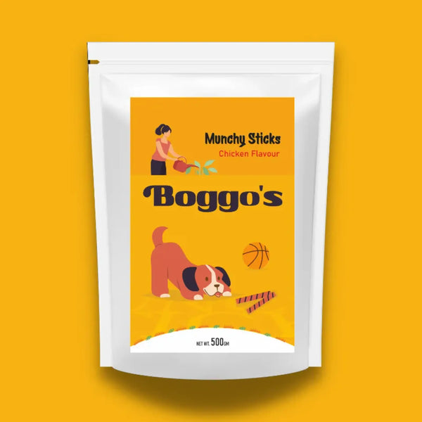 Boggo’s Chicken Flavour Munchy Sticks Dog Treat 500 Gram
