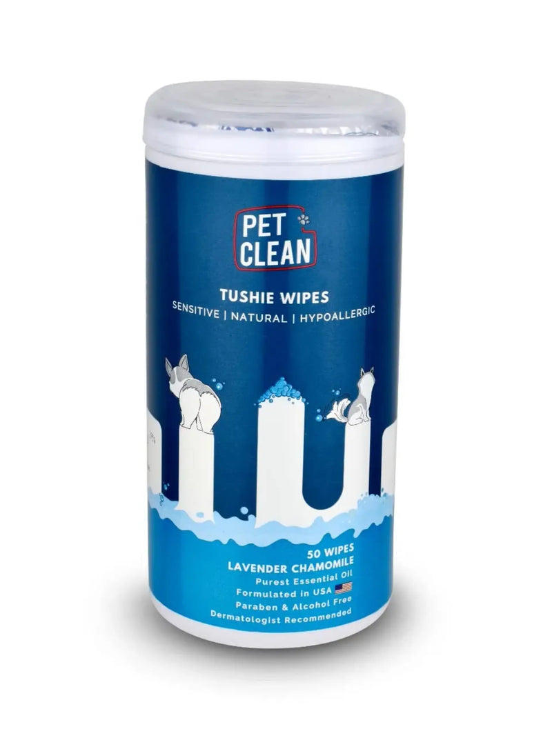 PET Clean Grooming Tushie Wipes for Dogs and Cats