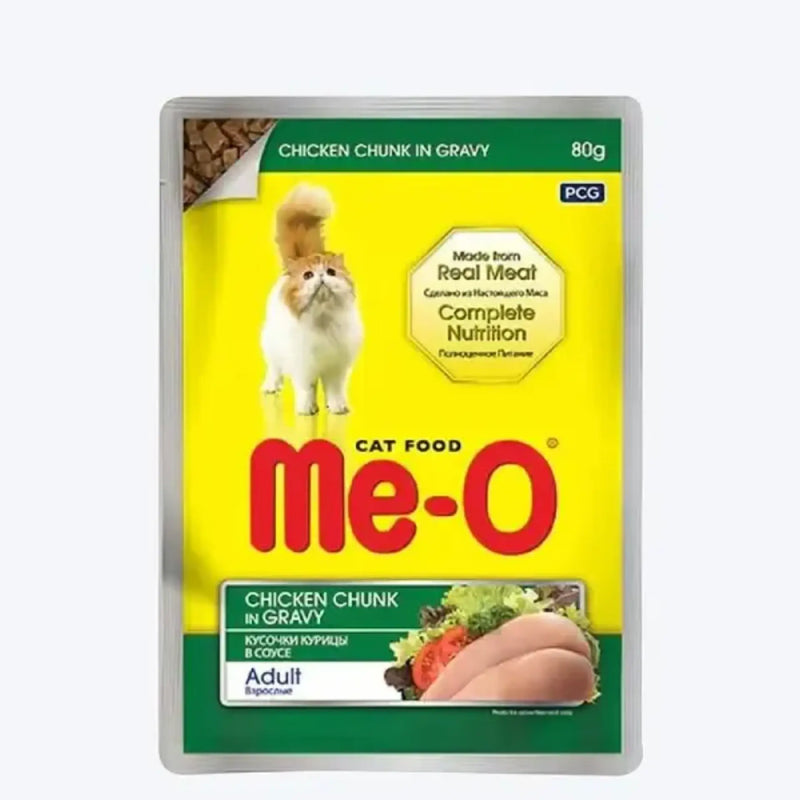 Meo Pouch Cat Food Chicken Chunk In Gravy 80 gm