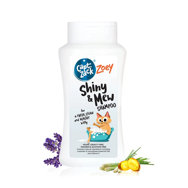 Captain Zack Zoey Shiny & Mew Sulphate Free Cat Shampoo 200 ml