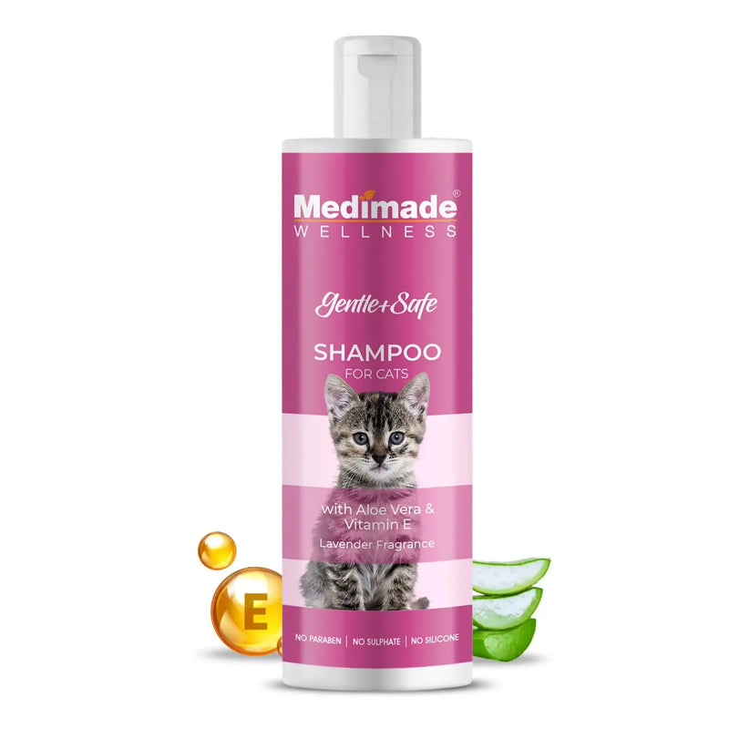 Medimade Shampoo With Aloe Vera & Vitamin E 200 ml for Cats